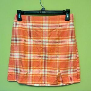 Wild Fable Notch front mini skirt plaid